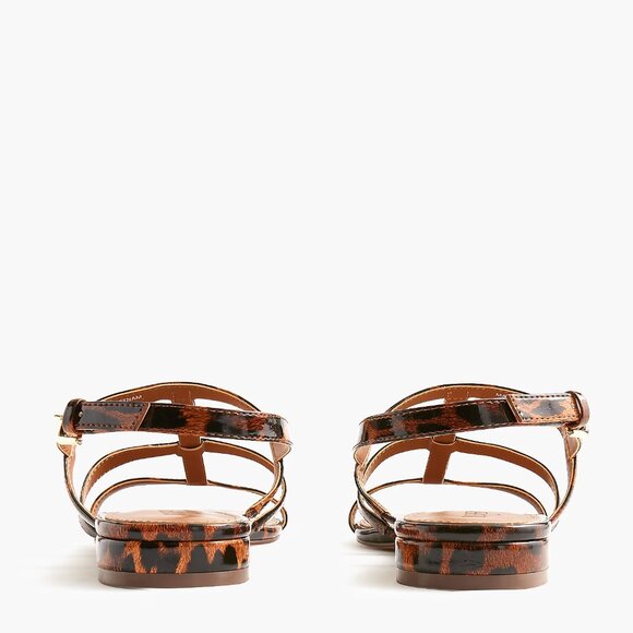 J. Crew Leopard Caged Ankle-Strap Sandals/NIB/10.5M - Picture 4 of 13